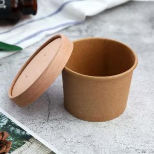 Quality Logo Printing Noodle Disposable Paper Soup Cups With Lid wholesale