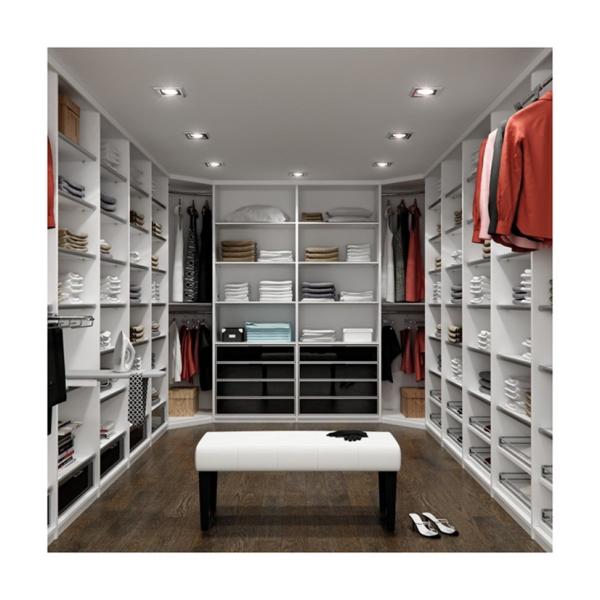 Organize Your Bedroom in Style with a Contemporary Wooden Walk-in Closet