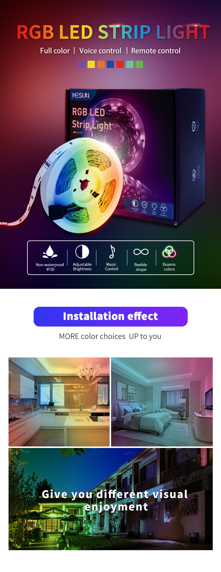 Dc12v / 24v Flexible Neon Lighting Low Voltage Outdoor Indoor Using