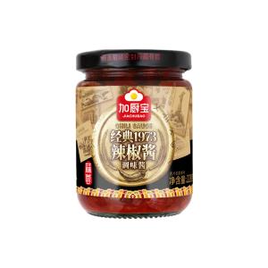 Quality OEM Garlic Spicy Red Hot Chilli Sauce Dipping Food 228g wholesale