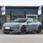 AVATR 12 Pure Electric Car 5 Seats Sport Car 4WD Yellow Energy Vehicles Sedan