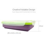 Portable Travel Foldable Expandable Food Grade Dish Silicone BPA Free Collapsibl