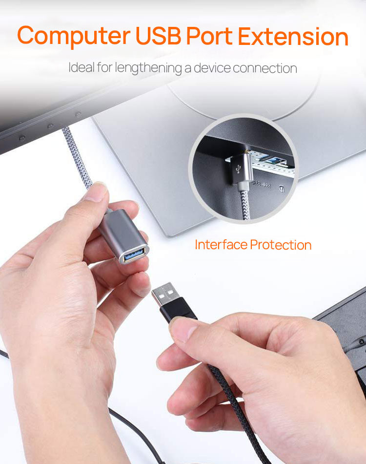 OEM USB Data Extension Cable Durable USB Data Sync Cable