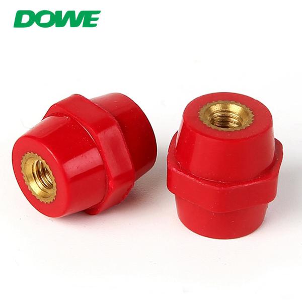 Cheap BMC Polyester Standoff Insulators For Busbar Red Hexagonal for sale