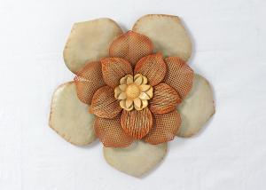 Quality Modern Stylish Big Flower Floating Metal Wall Art Decor wholesale