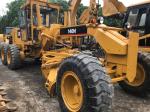 6 Cylinders Used Motor Graders Caterpillar 140H With Ripper
