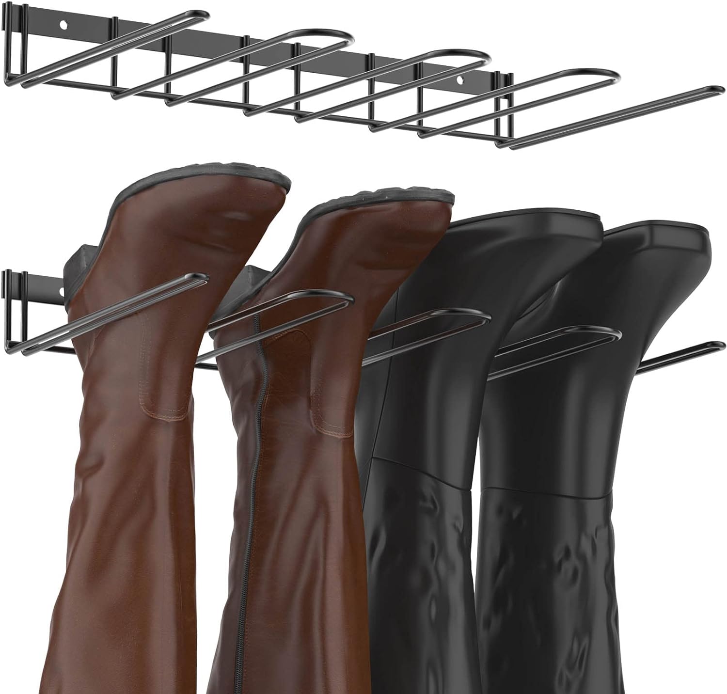 Sturdy Metal Boot Storage Organizer Rack for Closet Silver ISO9001 Rohs CE 16949