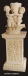 Hand Carved Sandstone Flower Pots Customizable Lightweight