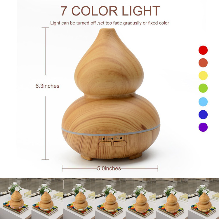 Light Wood Grain Cool Mist Humidifier