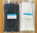 Self Locking PA66 Nylon Tie Wraps White / Black Heat Resisting