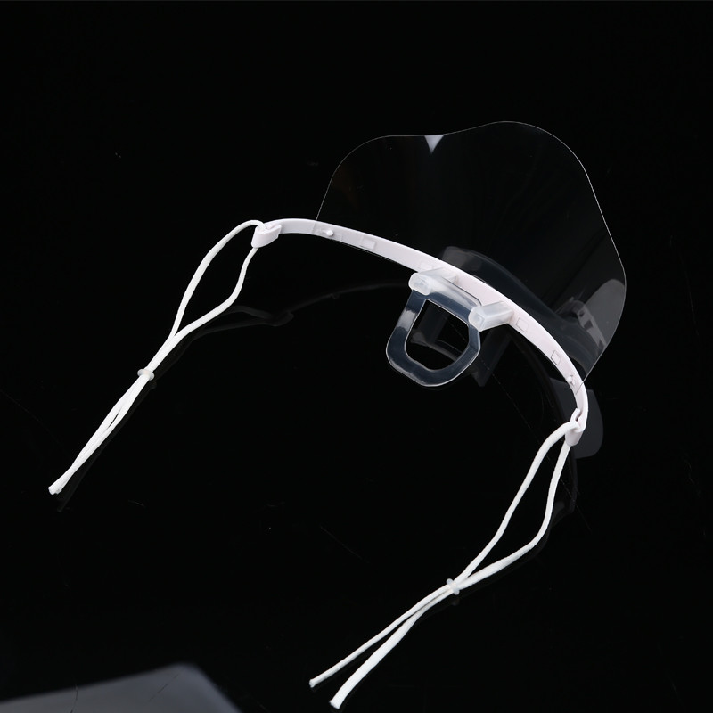 Flat Anti Fog Clear Plastic Mouth Cover For Catering