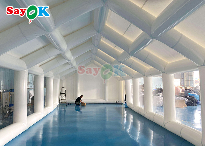 Inflatable TPU Private Swimming Pool Tent Inflable Square Cover Tent With Blower