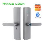 Customized Tuya Smart Door Lock Black / Grey Digital Password Door Lock With