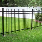 40X40mm Black Aluminum 3 Rail Fence Steel Tube Q195 Q235