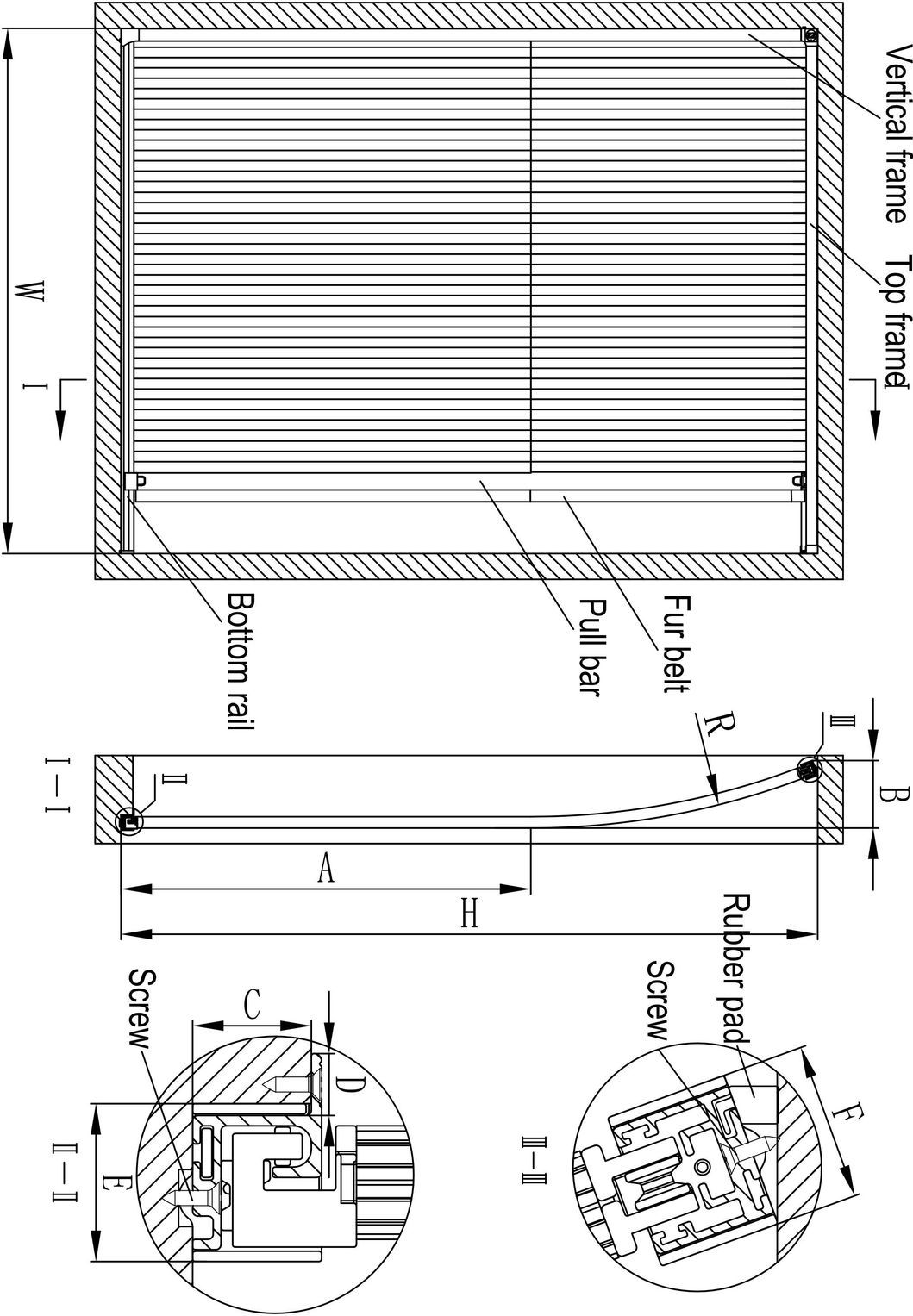 Self-Propelled/Trailer Rvs Prd01 Parabolic Flyscreen Door for RV Truck Camper Motorhomes DIY