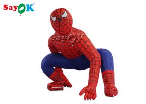 Quality Blow Up Cartoon Characters Super Hero 2.5m Red Inflatable Spiderman For Ceremony Decoration wholesale