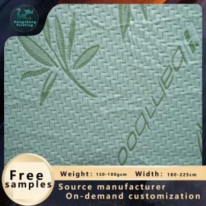 Quality Green Bamboo Charcoal poly Knitted Mattress Fabric 220cm Width wholesale