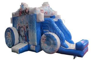 Quality Durable Inflatable Slide And Bounce House , Frozen Carriage Bounce House Combo wholesale
