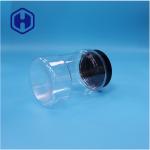 Round Shaped Clear Plastic Wide Mouth Dried Food Candies Pepper Nuts Sugar Jars