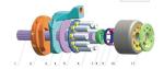 K7V63 Excavator Hydraulic Pump Parts , Aftermarket Kawasaki Repair Parts For