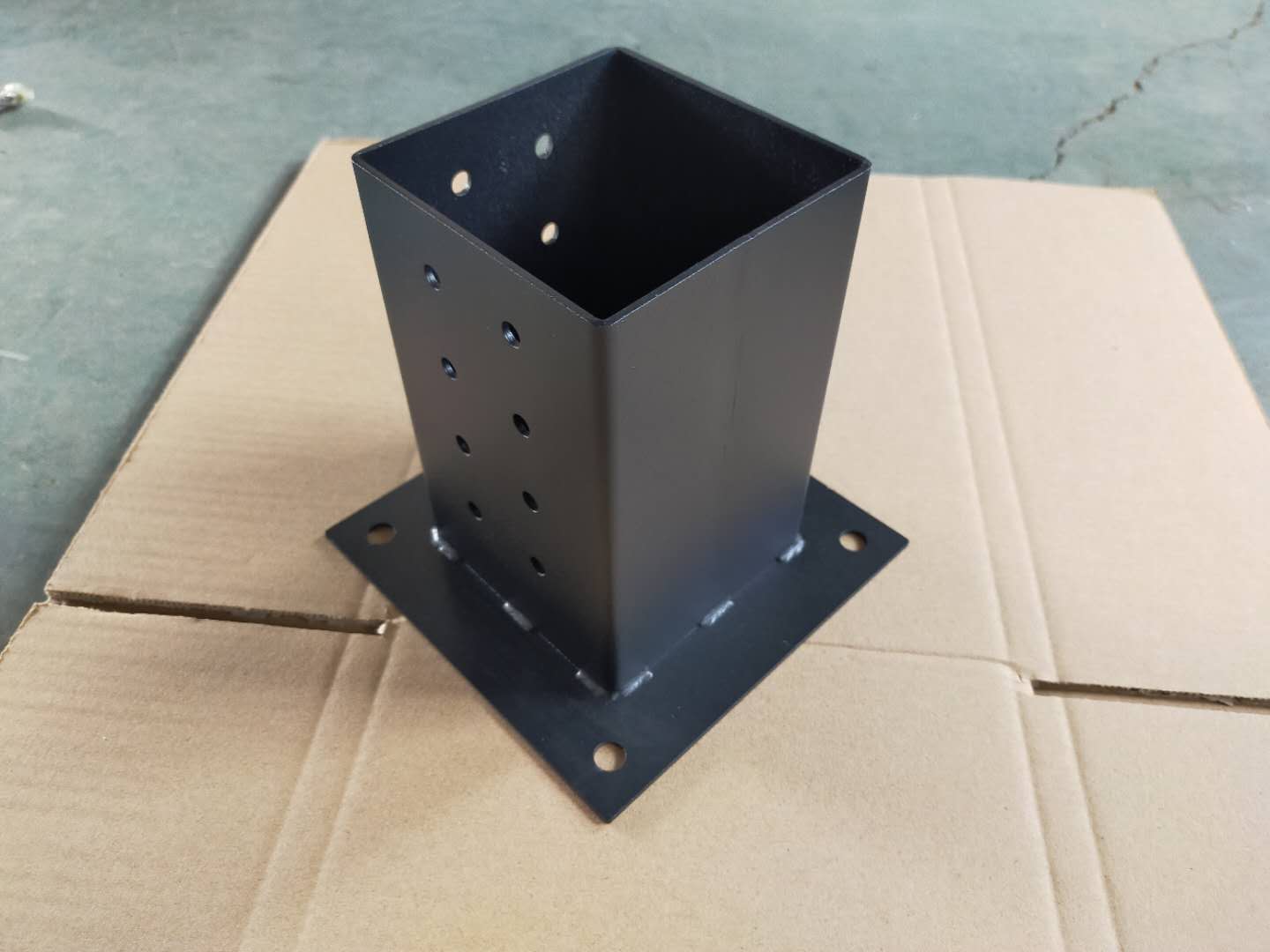 Powder Coated Steel Brackets Wood Stand Kit for 4x4 6x6 Lumber Woodworks Pergola