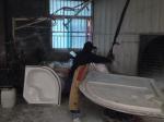 resin spray gun with fiber chopper