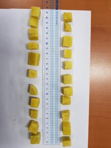 Quality Frozen Steamed Sweet Potato Dice, peeled, variety of Victory 100(Shengli 100) wholesale