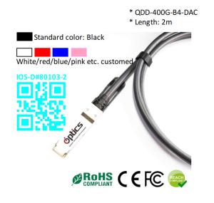 Quality 400G QSFPDD to 4x100G QSFP56 Breakout (Direct Attach Cable) Cables (Passive) 2M 400G QSFPDD DAC wholesale
