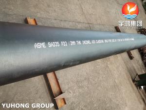 China P22 HOT ROLLED ALLOY STEEL CHROME MOLY SEAMLESS PIPE ASME SA335 on sale