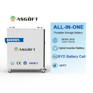 Quality Smart Charging 6Kwh lifepo4 Battery with 3000W Inverter Portable Mobile Power wholesale