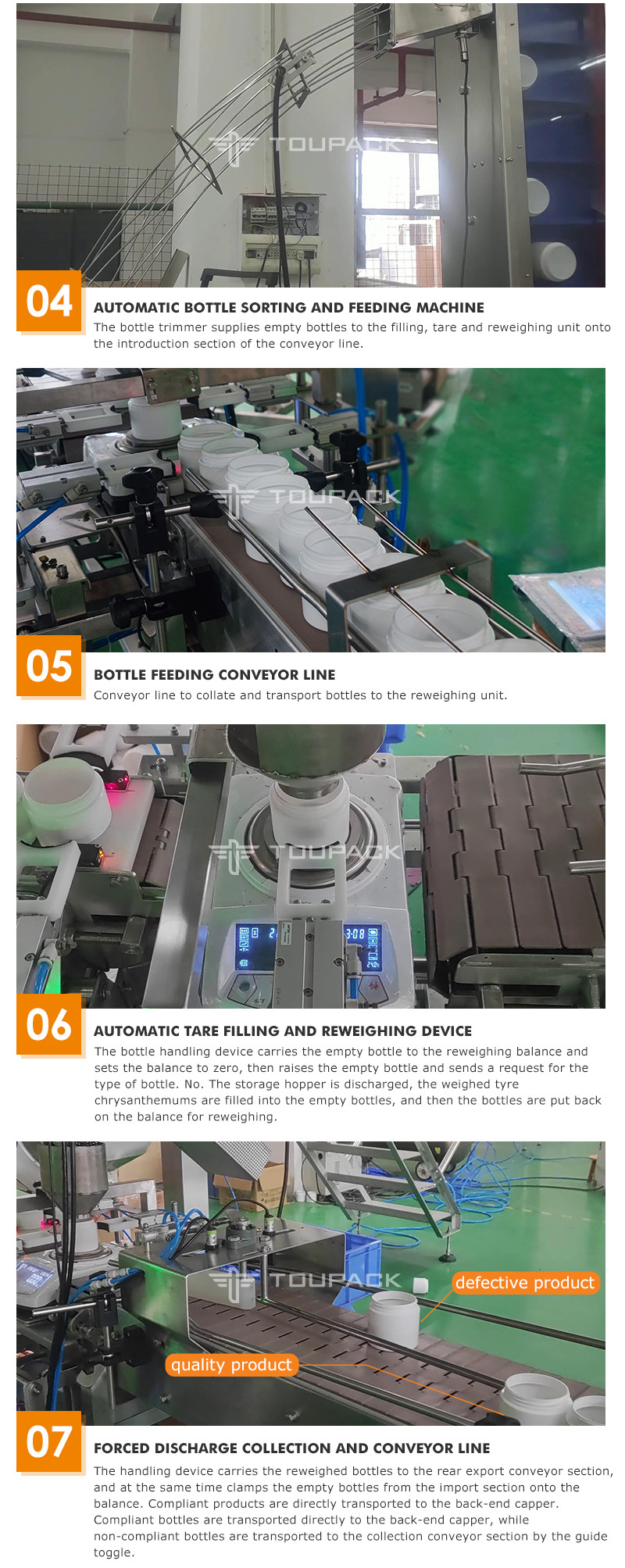 130BPM Automatic Weighing Filling Machine Tea Wolfberry Weighing And Bottling System