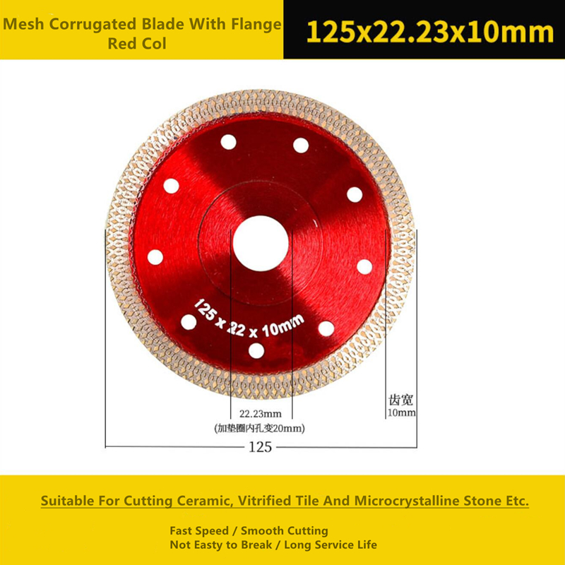 115mm Diamond Cut Circular Saw Blade Mesh Corrugated