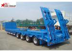 4 Axles Hidden Tires Pipe Transport Trailer Overheight Equipment Transporting