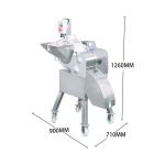 Electric vegetable okra cube cutting chopper slicer machine carrot tomato diced