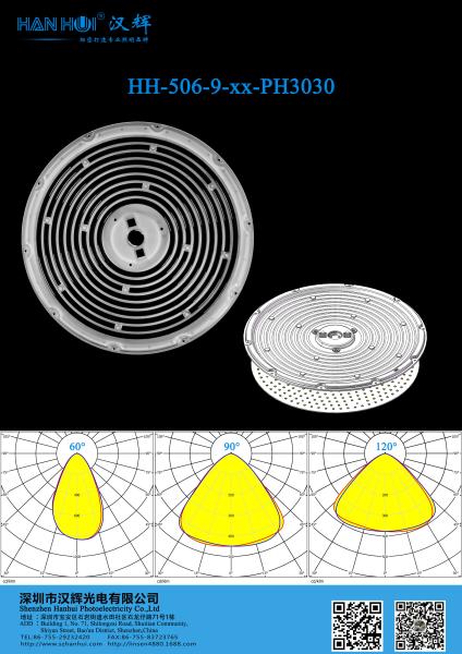 High Power WaterProof High Bay Light Lens 60°/90°/120° Available 3030LEDs PC