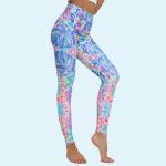 Breathable fast-drying plant department yoga pants, fitness high-waisted tight