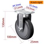 Light Duty Swivel Casters 100mm 4 Inch Casters With Brake
