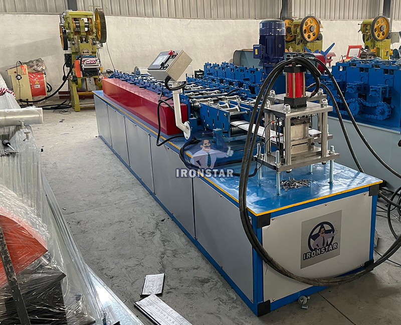 2 in 1 shutter door forming line for Ecuador Punching hole shutter door forming line | rolling shutter machine | shutter slat machine 2 in 1 rolling