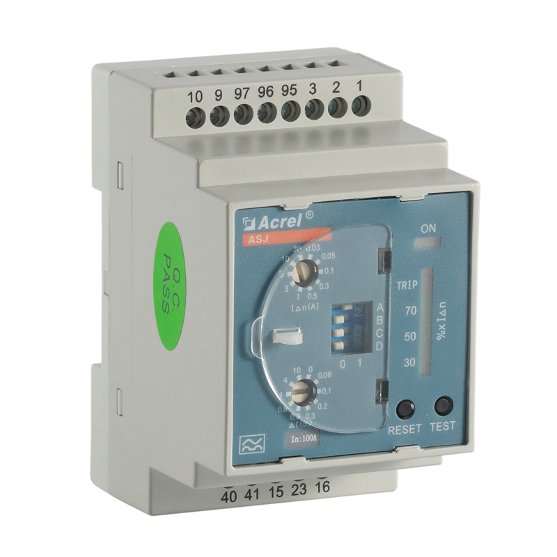 Three Phase Accuracy Class 1.5 Residual Current Relay ASJ10-LD1A