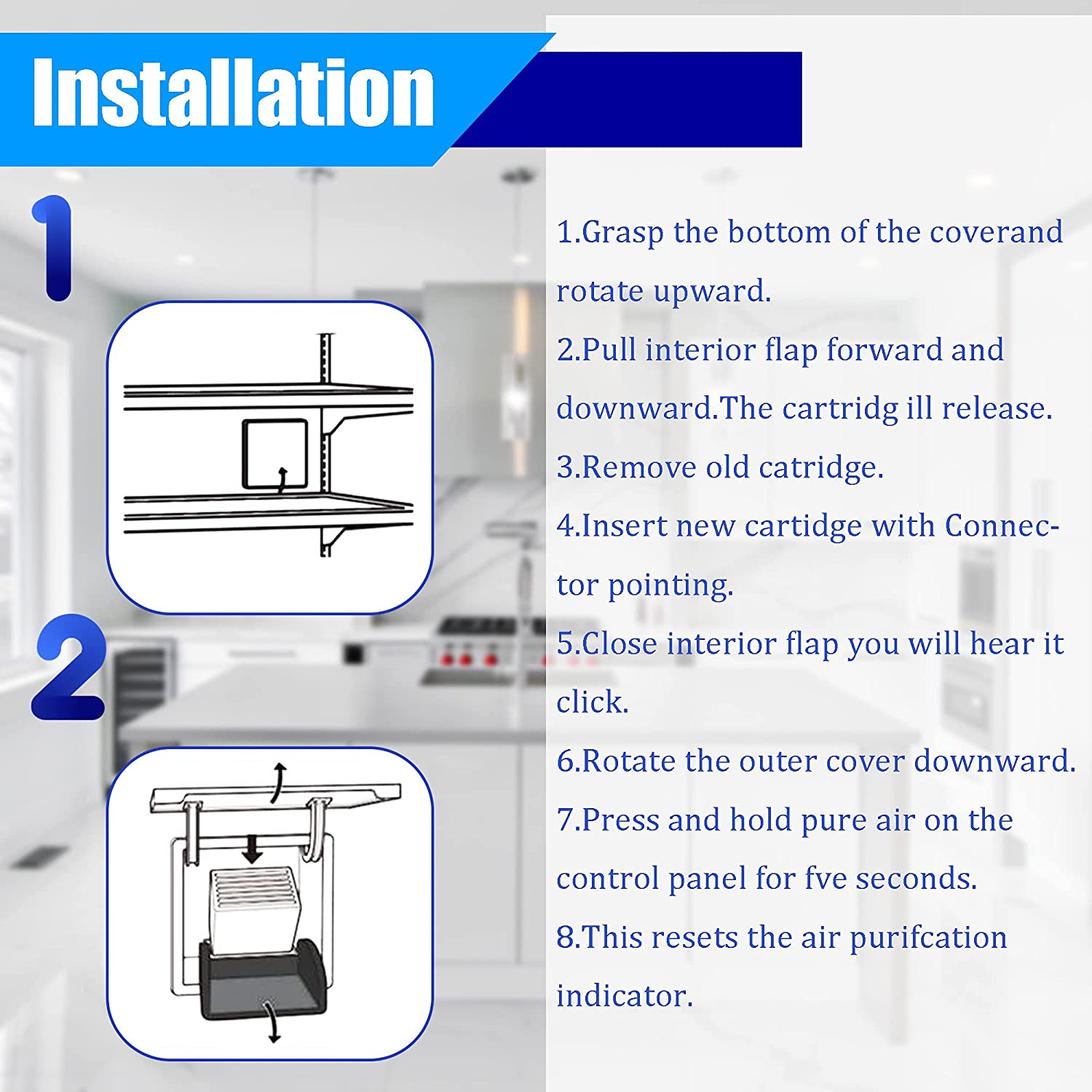 Ozone Water Purifier Refrigerator Air Purification Cartridge 7042798 for Benefit