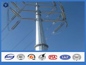 Quality 10kv- 550kv Hot dip Galvanized Overhead Line Electricity Distribution Steel Pole wholesale