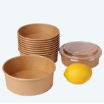 Buy Wholesale China Disposable 1000ml Factory Kraft Paper Bowl Food Packaging