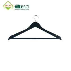 Quality 17.4&quot; Wood Look Heavy Duty Plastic Hangers Splinter Free wholesale