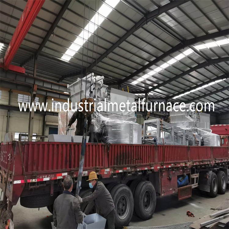 Gas Fired 400kg Zamak Industrial Induction Electric Metal Melting Furnace Fixed Type