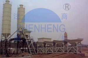 Quality HZS35 Portable Electric Stationary Concrete Batching Plant With750L Discharging Volume wholesale