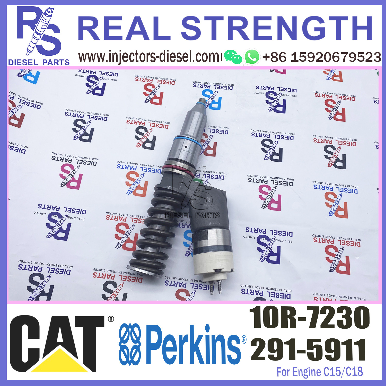 Diesel Engine Parts fuel injector 291-5911 10R-7230 For CAT Caterpillar Excavator 395 390F L