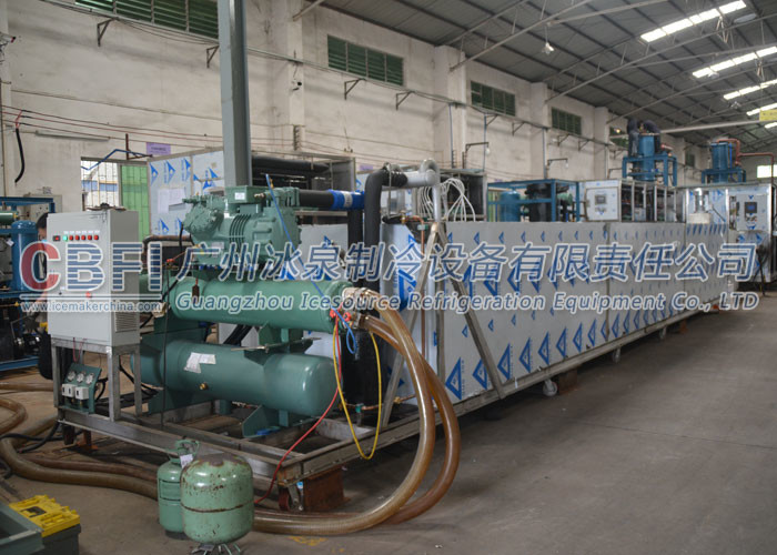 Energy Saving Block Ice Machine Coil Pipe Evaporator with German Compressor