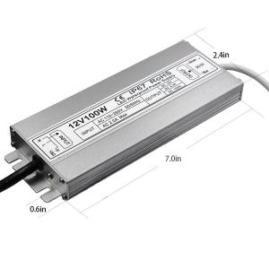 Quality 24v 100w Slim waterproof power supply IP67 LED transformer Adapter for LED Light wholesale