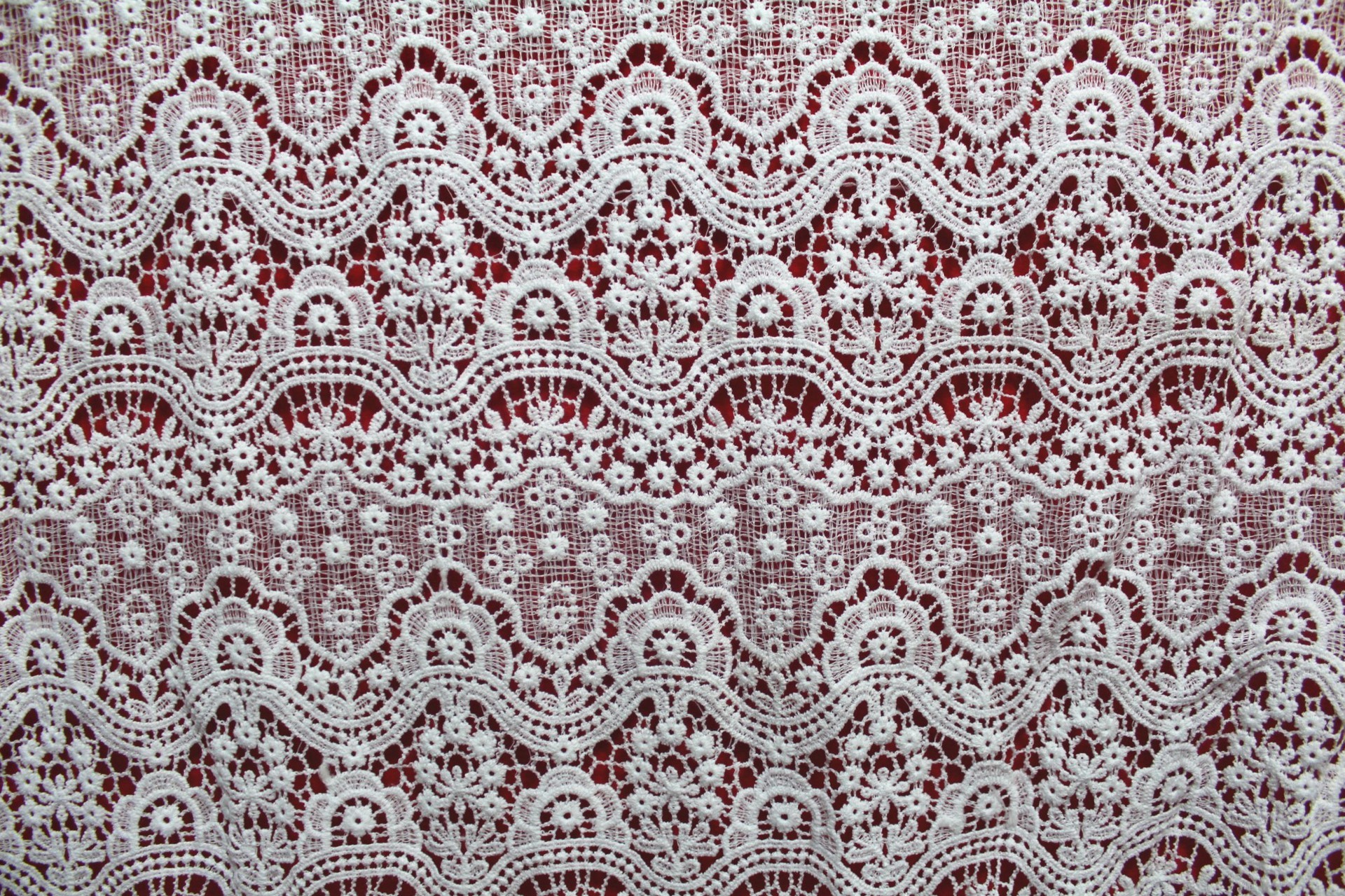 100% Polyester Chemical embroidery lace fabric for lady's dresses and Garment