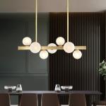 Modern long chandelier minimalist light luxury nordic style lamp(WH-MI-226)